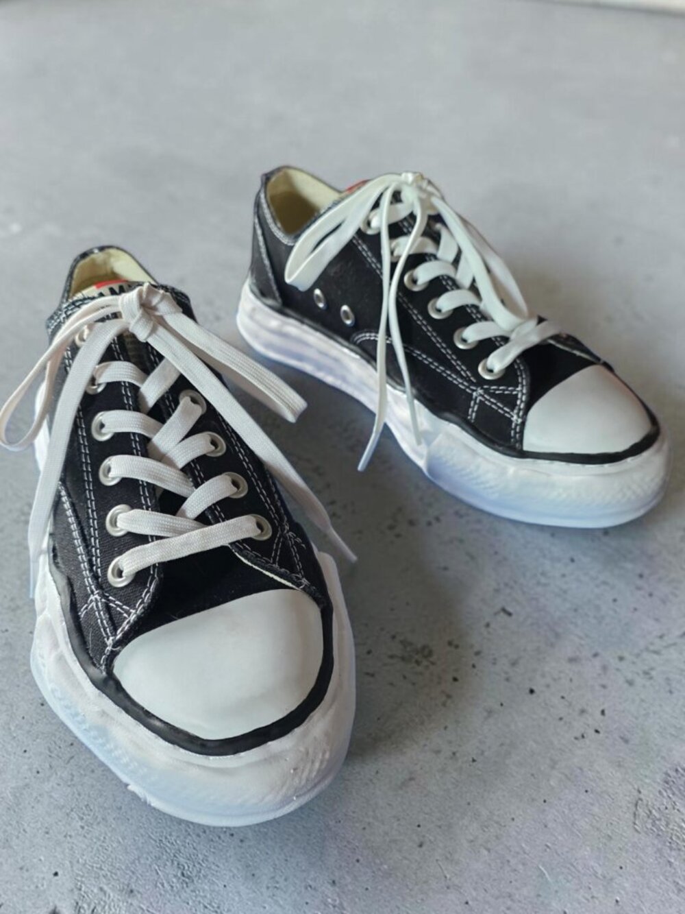 NEW MADMIHARA YASUKIO MMY (39/9) Black/White Lace Up Stylish Sneaker